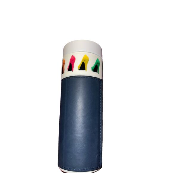 Zappos Shoes Logo Travel Coffee Mug Cup with Leather Embossed Sleeve Zappos.com - Picture 2 of 4